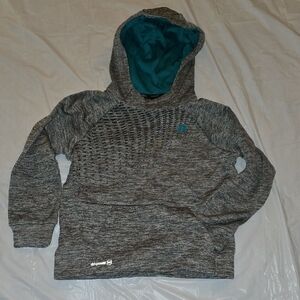 Russell Boys Dri-power 360 Gray and Teal Accent Hoodie S (6/7)